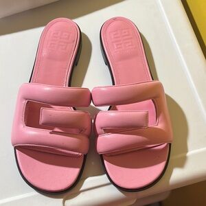 Givenchy Pink Sandals with G-cutout Design